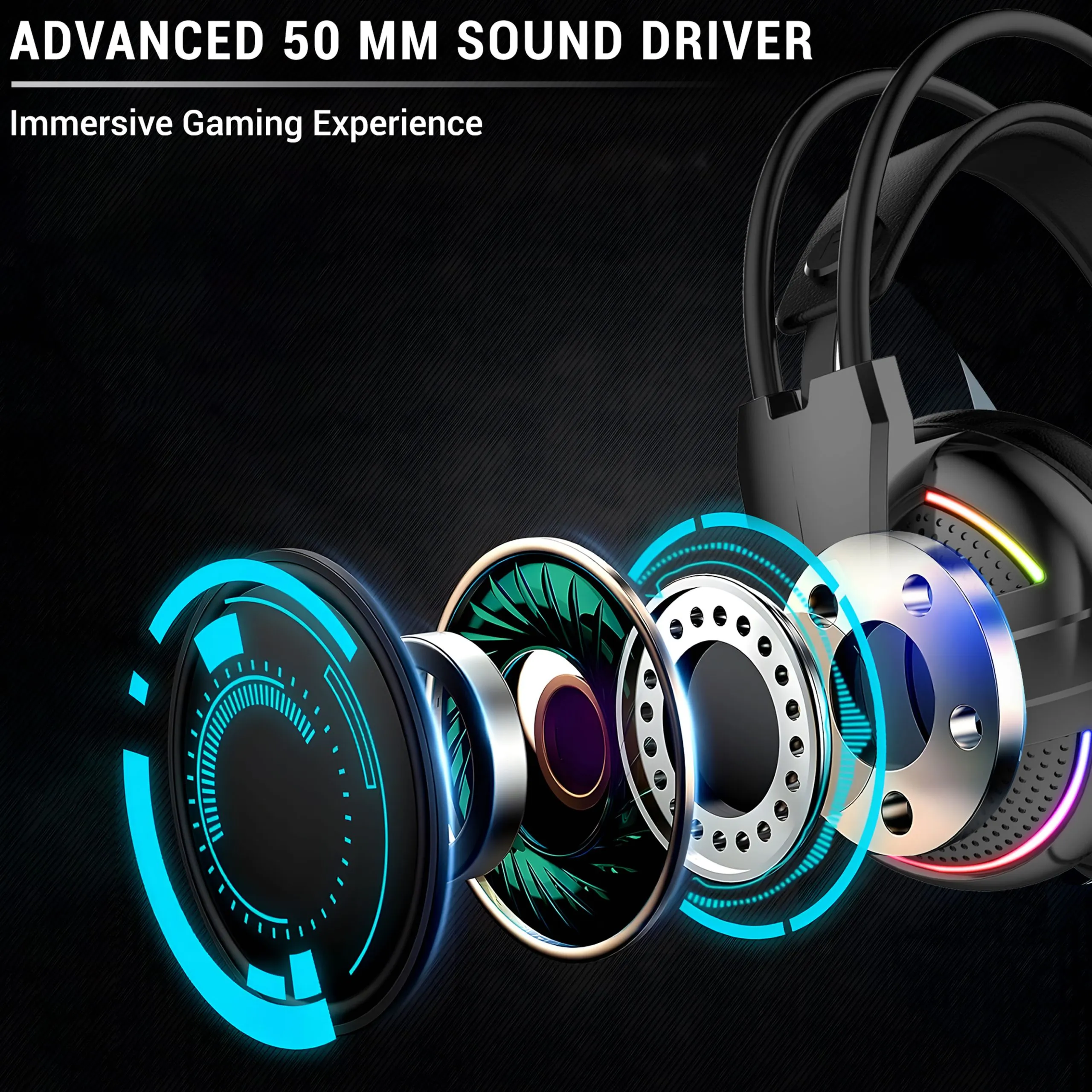 Ant Esports USB Gaming Headphone H525 Pro Black view 2